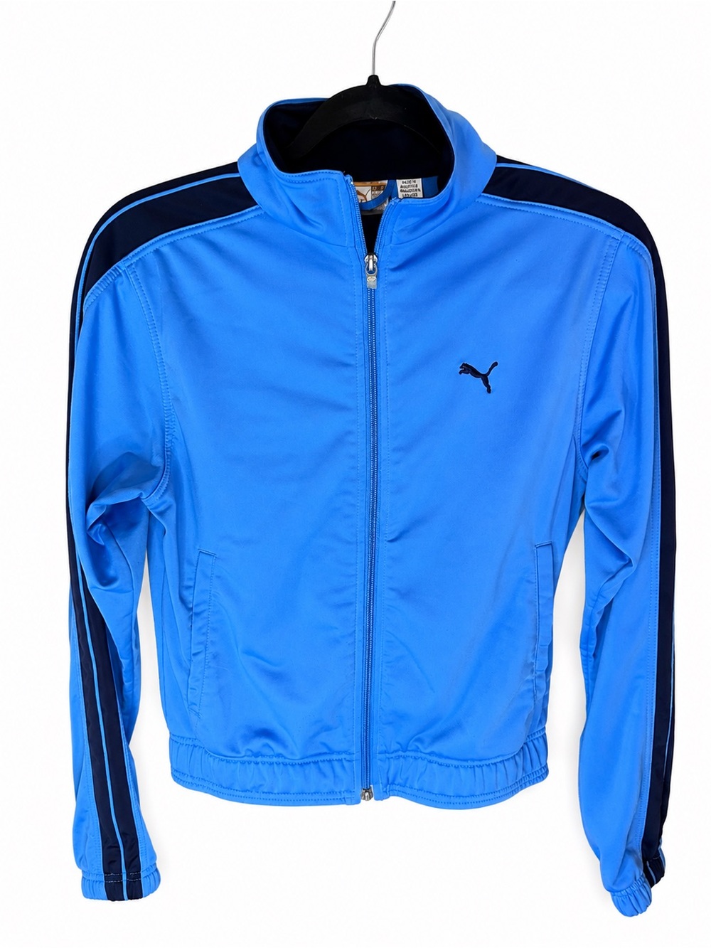 Vintage PUMA T7 Track Jacket Bright Blue/Navy Blue XS Great Condition